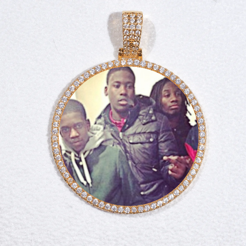 MEDIUM 3D CIRCLE CUSTOM PICTURE PENDANT