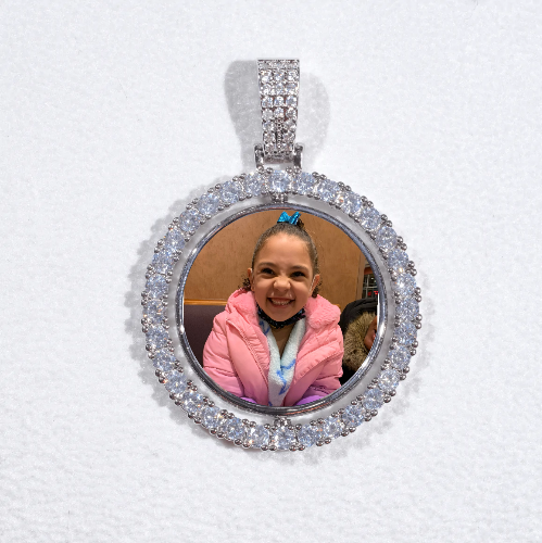 3D Spinning 2-Faced Custom Picture Pendant