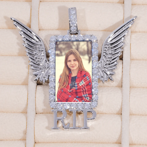 RIP WING 3D CUSTOM PICTURE PENDANT