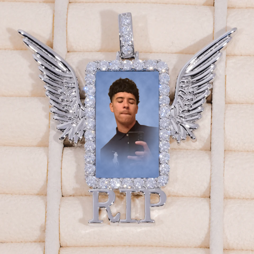 RIP WING 3D CUSTOM PICTURE PENDANT