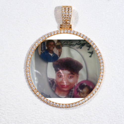 MEDIUM 3D CIRCLE CUSTOM PICTURE PENDANT