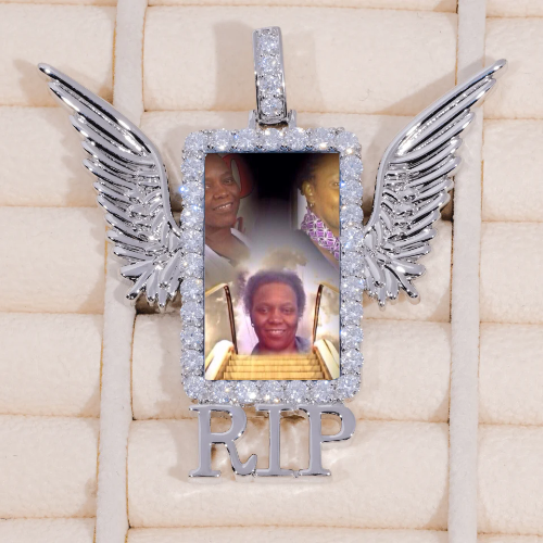 RIP WING 3D CUSTOM PICTURE PENDANT