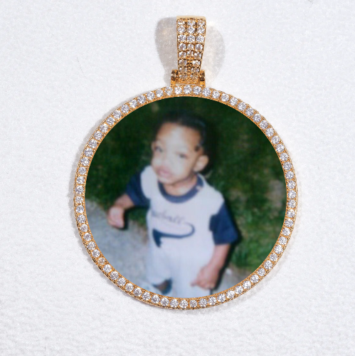 MEDIUM 3D CIRCLE CUSTOM PICTURE PENDANT