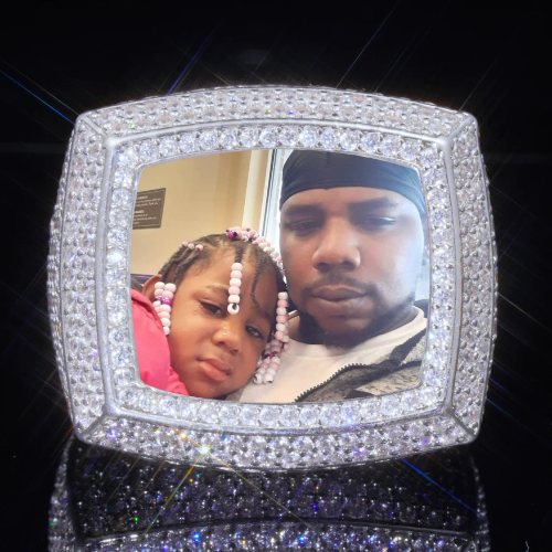 3D CUSTOM PICTURE ICED RING