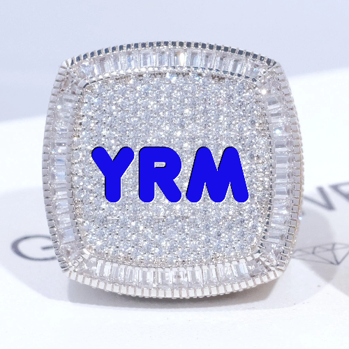 CUSTOM LETTER 3D ICED RING