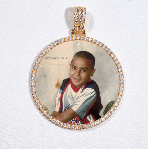 MEDIUM 3D CIRCLE CUSTOM PICTURE PENDANT