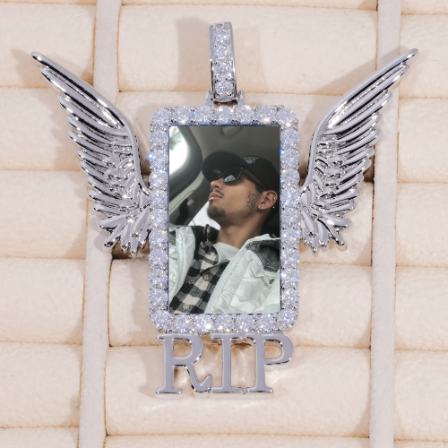 RIP WING 3D CUSTOM PICTURE PENDANT
