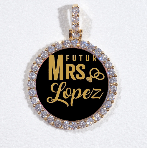 3D CIRCLE CUSTOM PICTURE PENDANT SMALL SIZE