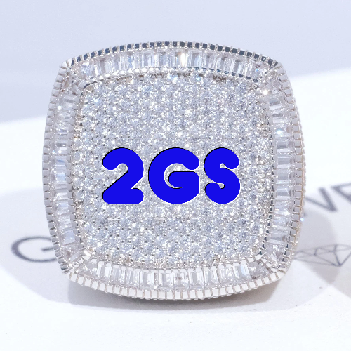 CUSTOM LETTER 3D ICED RING