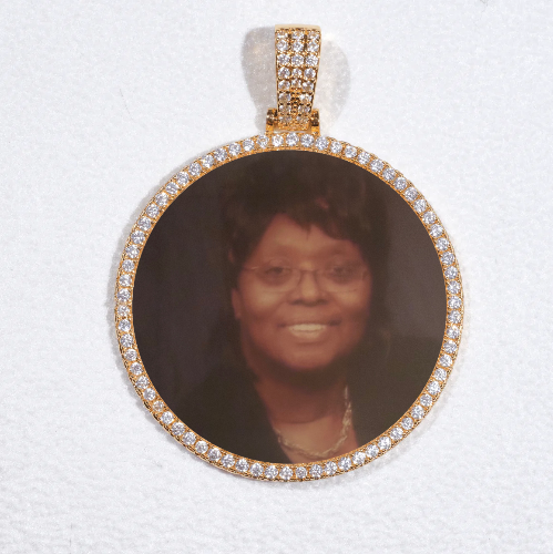MEDIUM 3D CIRCLE CUSTOM PICTURE PENDANT