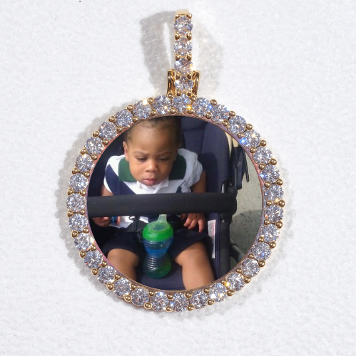 3D CIRCLE CUSTOM PICTURE PENDANT SMALL SIZE