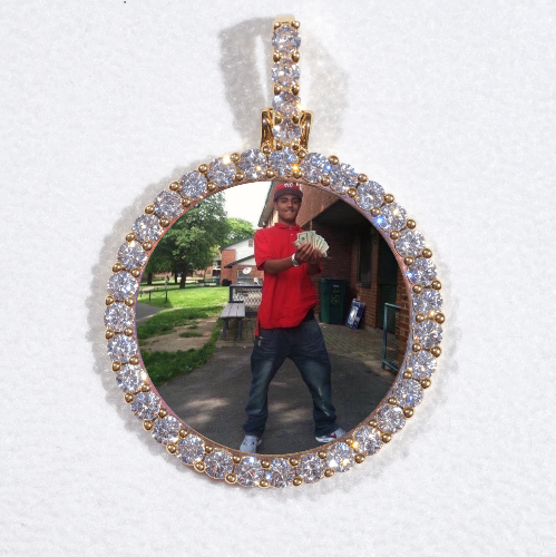 3D CIRCLE CUSTOM PICTURE PENDANT SMALL SIZE