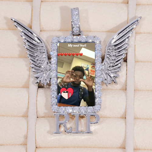 RIP WING 3D CUSTOM PICTURE PENDANT