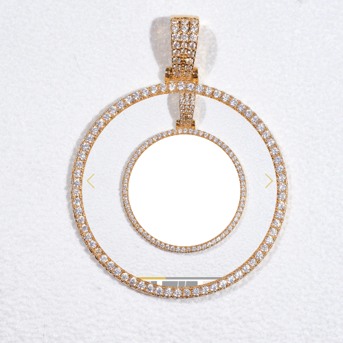MEDIUM 3D CIRCLE CUSTOM PICTURE PENDANT