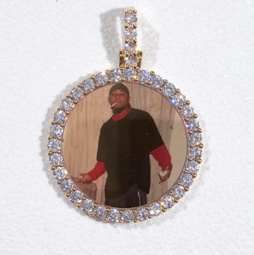 3D CIRCLE CUSTOM PICTURE PENDANT SMALL SIZE