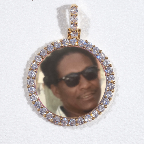 3D CIRCLE CUSTOM PICTURE PENDANT SMALL SIZE