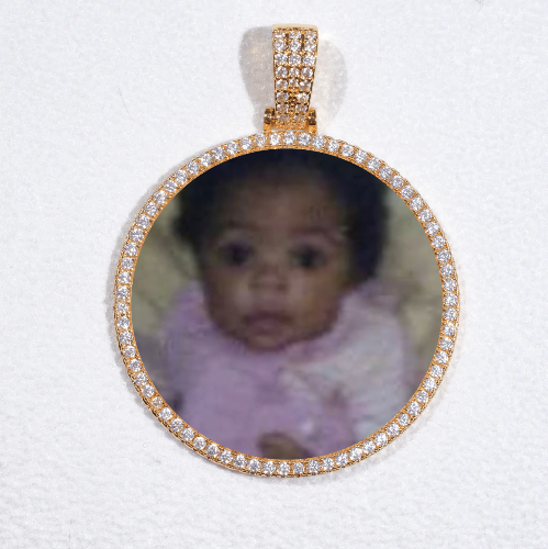 MEDIUM 3D CIRCLE CUSTOM PICTURE PENDANT