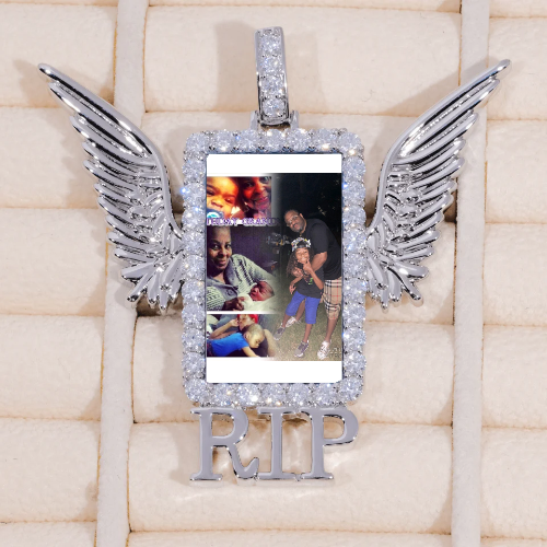 RIP WING 3D CUSTOM PICTURE PENDANT