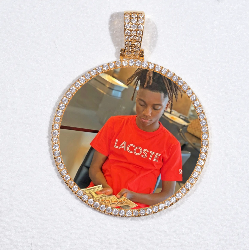 MEDIUM 3D CIRCLE CUSTOM PICTURE PENDANT