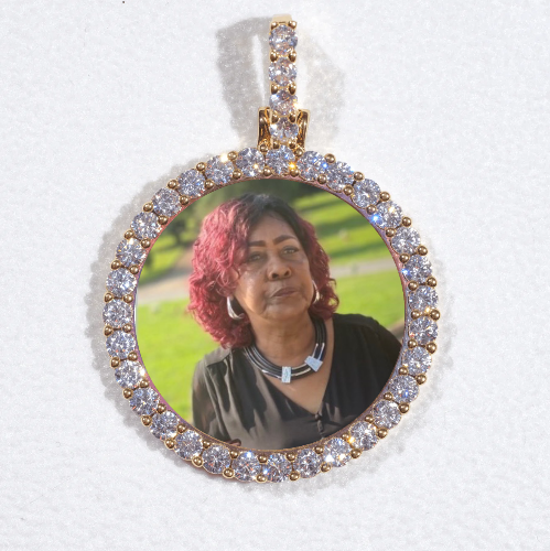 3D CIRCLE CUSTOM PICTURE PENDANT SMALL SIZE
