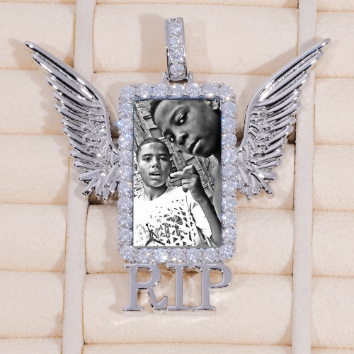 RIP WING 3D CUSTOM PICTURE PENDANT