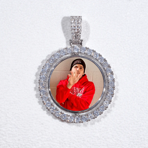 3D Spinning 2-Faced Custom Picture Pendant