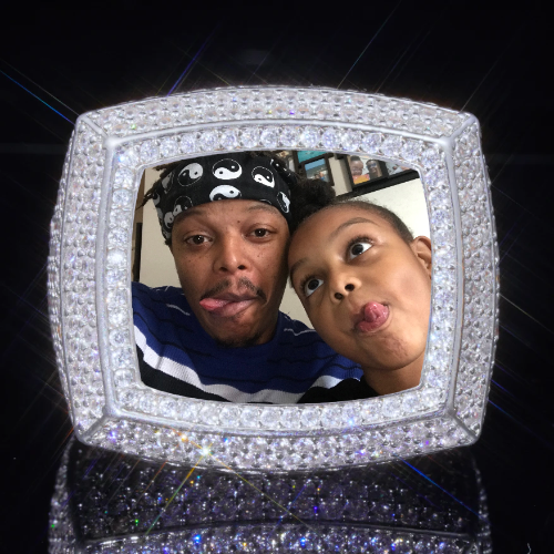 3D CUSTOM PICTURE ICED RING