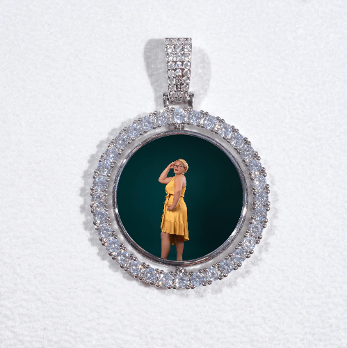 3D Spinning 2-Faced Custom Picture Pendant