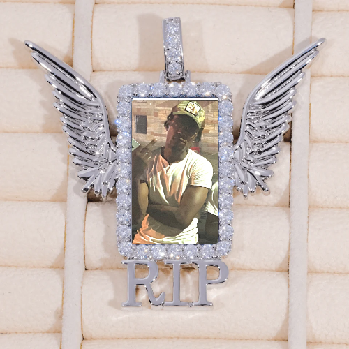 RIP WING 3D CUSTOM PICTURE PENDANT