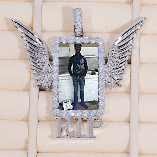 RIP WING 3D CUSTOM PICTURE PENDANT
