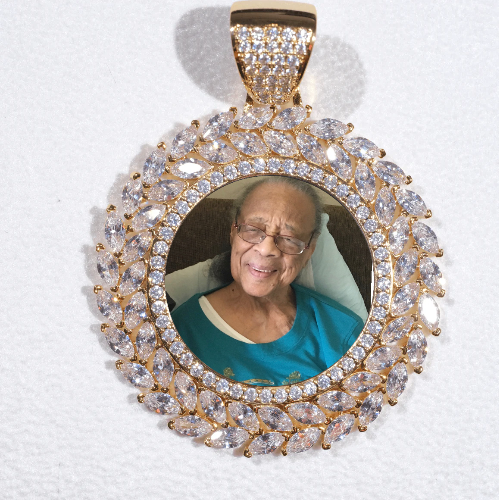 Large 3D Wheat Ear Custom Picture Pendant