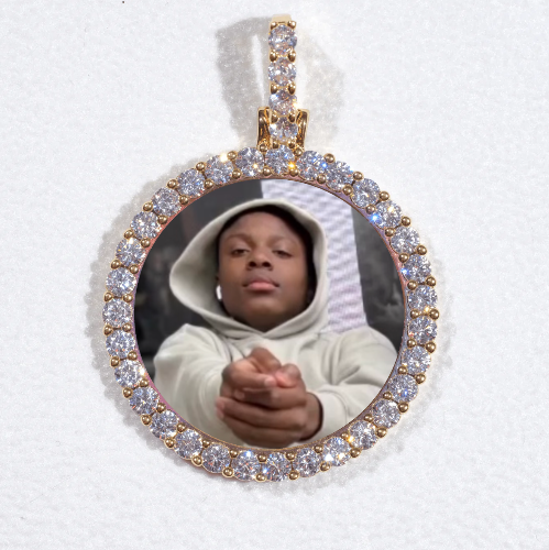 3D CIRCLE CUSTOM PICTURE PENDANT SMALL SIZE