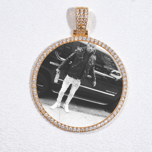 MEDIUM 3D CIRCLE CUSTOM PICTURE PENDANT