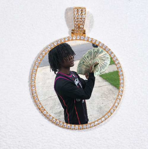 MEDIUM 3D CIRCLE CUSTOM PICTURE PENDANT