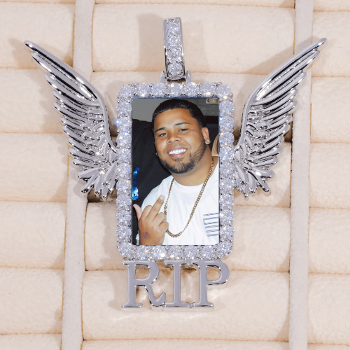 RIP WING 3D CUSTOM PICTURE PENDANT