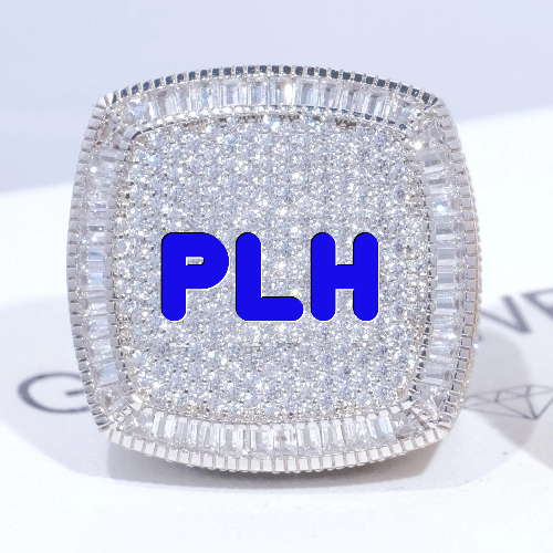CUSTOM LETTER 3D ICED RING