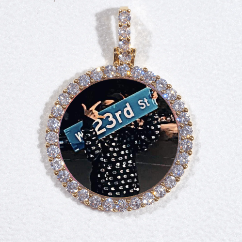 3D CIRCLE CUSTOM PICTURE PENDANT SMALL SIZE