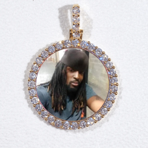 3D CIRCLE CUSTOM PICTURE PENDANT SMALL SIZE