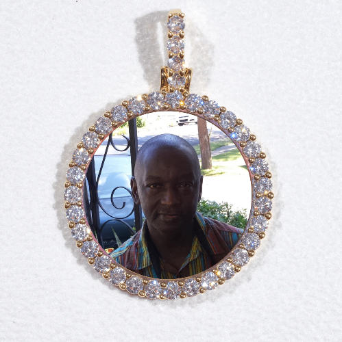 3D CIRCLE CUSTOM PICTURE PENDANT SMALL SIZE