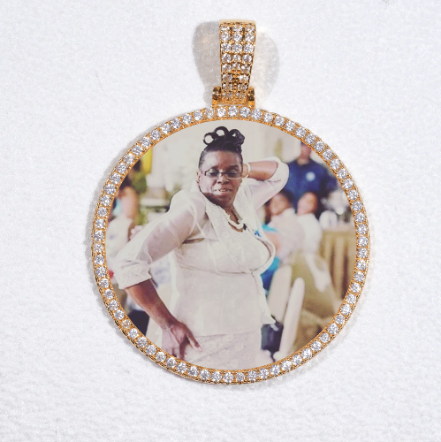 MEDIUM 3D CIRCLE CUSTOM PICTURE PENDANT