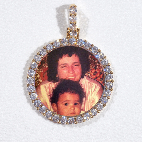 3D CIRCLE CUSTOM PICTURE PENDANT SMALL SIZE