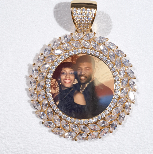 Large 3D Wheat Ear Custom Picture Pendant