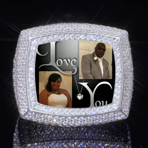 3D CUSTOM PICTURE ICED RING