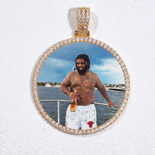 MEDIUM 3D CIRCLE CUSTOM PICTURE PENDANT