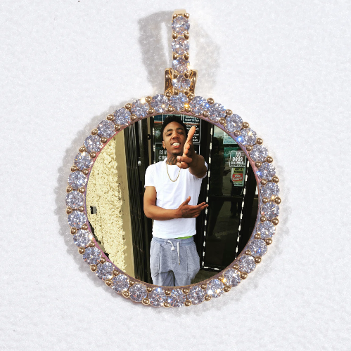 3D CIRCLE CUSTOM PICTURE PENDANT SMALL SIZE