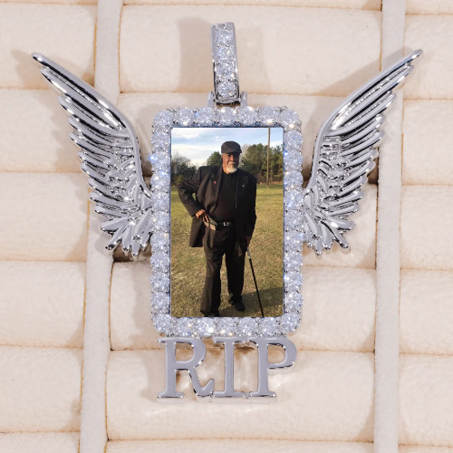 RIP WING 3D CUSTOM PICTURE PENDANT
