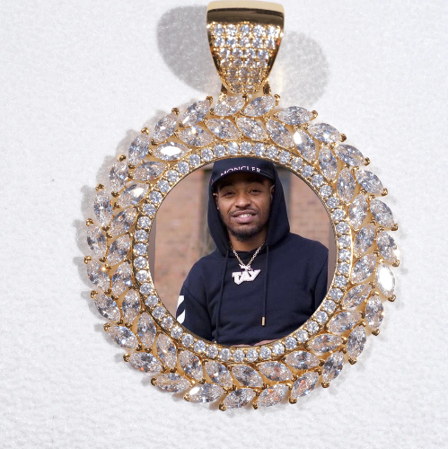 Large 3D Wheat Ear Custom Picture Pendant