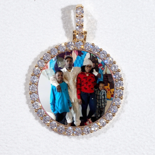 3D CIRCLE CUSTOM PICTURE PENDANT SMALL SIZE