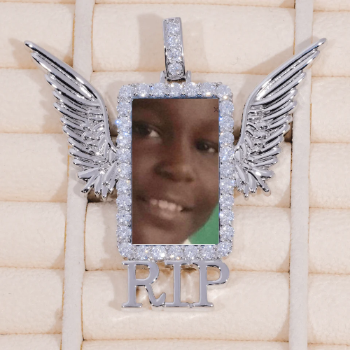 RIP WING 3D CUSTOM PICTURE PENDANT