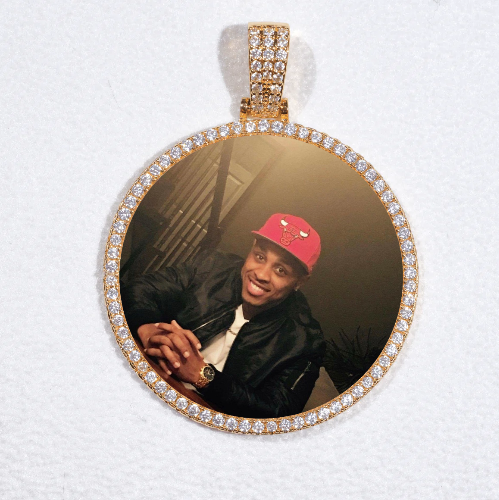 MEDIUM 3D CIRCLE CUSTOM PICTURE PENDANT
